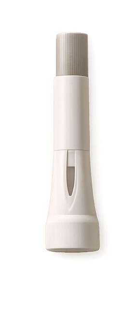 Tirzepatide auto-injector on linen